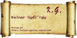 Kelner György névjegykártya